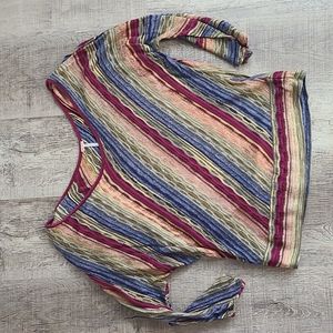 Free People Rainbow Pullover Sweater